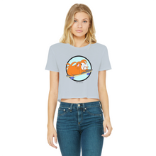 Load image into Gallery viewer, Teen Cropped T-Shirt - Skater Pig - Guinea Pig