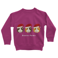Load image into Gallery viewer, Kids Guinea Pig Sweatshirt - Santa Paws