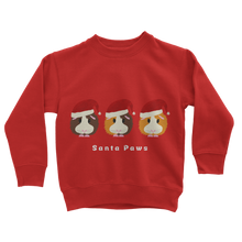 Load image into Gallery viewer, Kids Guinea Pig Sweatshirt - Santa Paws