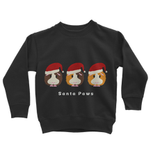 Load image into Gallery viewer, Kids Guinea Pig Sweatshirt - Santa Paws