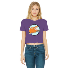 Load image into Gallery viewer, Teen Cropped T-Shirt - Skater Pig - Guinea Pig