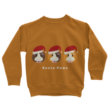Load image into Gallery viewer, Kids Guinea Pig Sweatshirt - Santa Paws