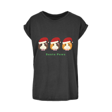 Load image into Gallery viewer, Adult Guinea Pig T-Shirt - Santa Paws
