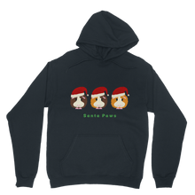 Load image into Gallery viewer, Adult Guinea Pig Hoodie - Santa Paws