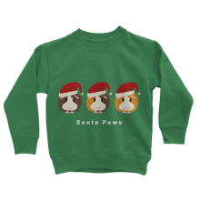 Load image into Gallery viewer, Kids Guinea Pig Sweatshirt - Santa Paws