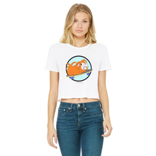 Load image into Gallery viewer, Teen Cropped T-Shirt - Skater Pig - Guinea Pig