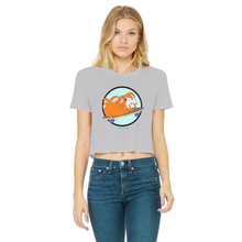 Load image into Gallery viewer, Teen Cropped T-Shirt - Skater Pig - Guinea Pig