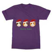 Load image into Gallery viewer, Adult Guinea Pig T-Shirt - Santa Paws