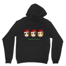 Load image into Gallery viewer, Adult Guinea Pig Hoodie - Santa Paws