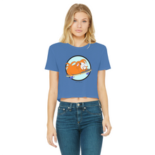Load image into Gallery viewer, Teen Cropped T-Shirt - Skater Pig - Guinea Pig