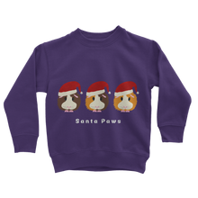 Load image into Gallery viewer, Kids Guinea Pig Sweatshirt - Santa Paws