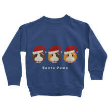 Load image into Gallery viewer, Kids Guinea Pig Sweatshirt - Santa Paws