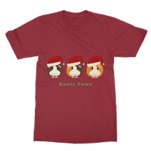 Load image into Gallery viewer, Adult Guinea Pig T-Shirt - Santa Paws