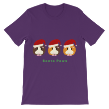 Load image into Gallery viewer, Kids Guinea Pig T-Shirt - Santa Paws