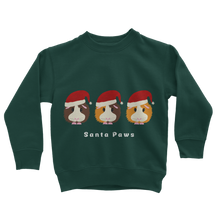 Load image into Gallery viewer, Kids Guinea Pig Sweatshirt - Santa Paws