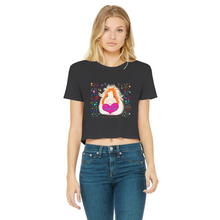 Load image into Gallery viewer, Adult Cropped Guinea Pig T-Shirt - Love you Pickle Piggy
