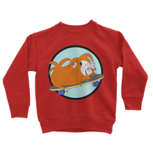 Load image into Gallery viewer, Kids Guinea Pig Sweatshirt - Skater Pig - Guinea Pig