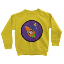 Load image into Gallery viewer, Space Rocket Pickle Piggy - Guinea Pig Kids Sweatshirt