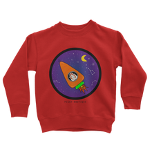 Load image into Gallery viewer, Space Rocket Pickle Piggy - Guinea Pig Kids Sweatshirt