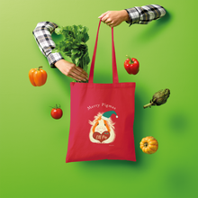 Load image into Gallery viewer, Christmas Guinea Pig Tote Bag - Elf Pig