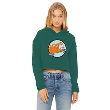 Load image into Gallery viewer, Teen Cropped Hoodie - Skater Pig - Guinea Pig