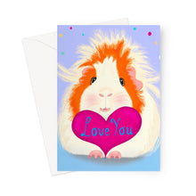 Load image into Gallery viewer, Guinea Pig Greeting Card - Love you Pickle Piggy