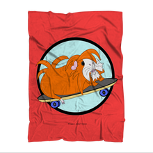 Load image into Gallery viewer, Blanket - Skater Pig - Red - Guinea Pig