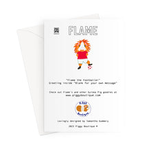 Load image into Gallery viewer, Birthday Card Aged 13 - Flame the Footballer Guinea Pig