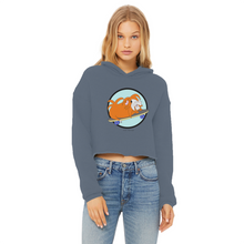 Load image into Gallery viewer, Teen Cropped Hoodie - Skater Pig - Guinea Pig