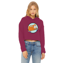 Load image into Gallery viewer, Teen Cropped Hoodie - Skater Pig - Guinea Pig