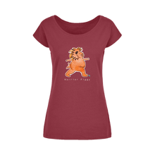 Load image into Gallery viewer, Warrior Piggy Wide Neck T-Shirt