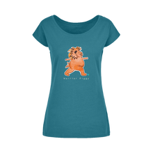 Load image into Gallery viewer, Warrior Piggy Wide Neck T-Shirt