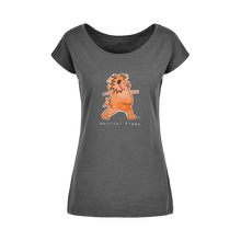 Load image into Gallery viewer, Warrior Piggy Wide Neck T-Shirt