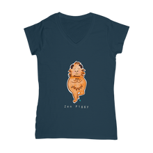 Load image into Gallery viewer, Zen Piggy - Guinea Pig V-Neck T-Shirt