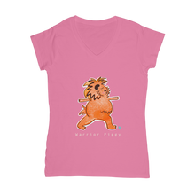 Load image into Gallery viewer, Warrior Piggy V-Neck T-Shirt