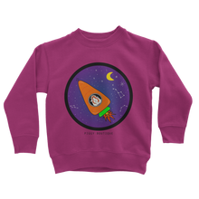 Load image into Gallery viewer, Space Rocket Pickle Piggy - Guinea Pig Kids Sweatshirt
