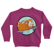 Load image into Gallery viewer, Kids Guinea Pig Sweatshirt - Skater Pig - Guinea Pig