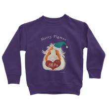 Load image into Gallery viewer, Christmas Guinea Pig Kids Sweatshirt - Elf Pig