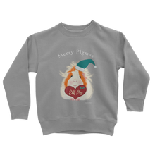 Load image into Gallery viewer, Christmas Guinea Pig Kids Sweatshirt - Elf Pig