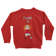 Load image into Gallery viewer, Kids Guinea Pig Sweatshirt - Flame the Footballer

