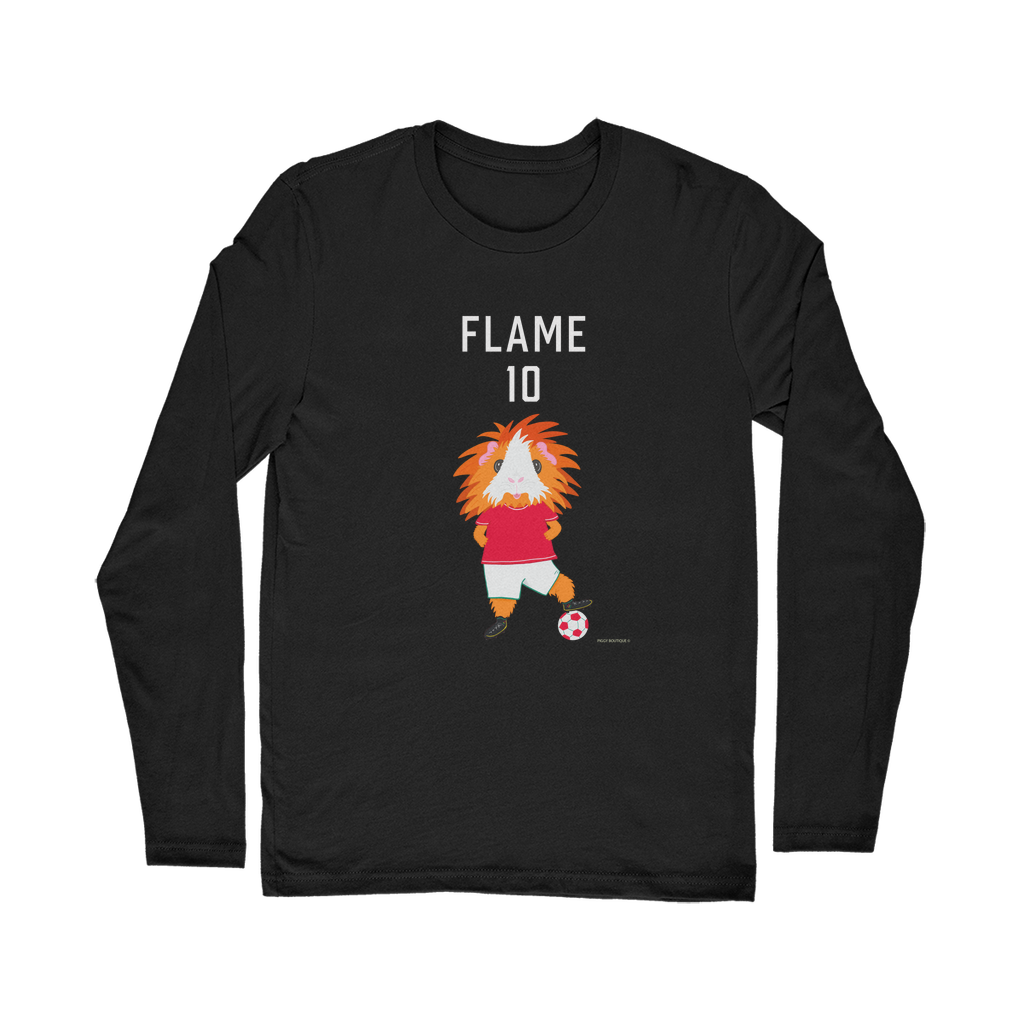 Adult Guinea Pig Long Sleeve T-Shirt - Flame the Footballer