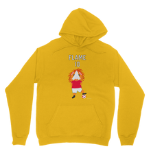 Load image into Gallery viewer, Adult Guinea Pig Hoodie - Flame the Footballer
