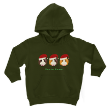 Load image into Gallery viewer, Kids Guinea Pig Hoodie - Santa Paws
