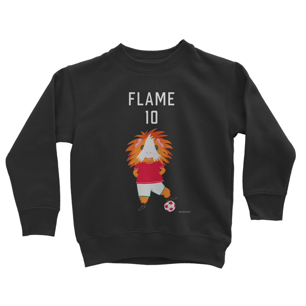 Kids Guinea Pig Sweatshirt - Flame the Footballer