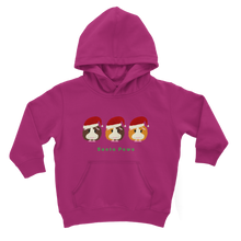 Load image into Gallery viewer, Kids Guinea Pig Hoodie - Santa Paws
