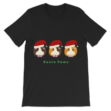 Load image into Gallery viewer, Kids Guinea Pig T-Shirt - Santa Paws
