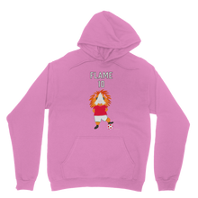 Load image into Gallery viewer, Adult Guinea Pig Hoodie - Flame the Footballer
