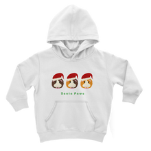 Load image into Gallery viewer, Kids Guinea Pig Hoodie - Santa Paws
