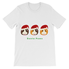 Load image into Gallery viewer, Kids Guinea Pig T-Shirt - Santa Paws
