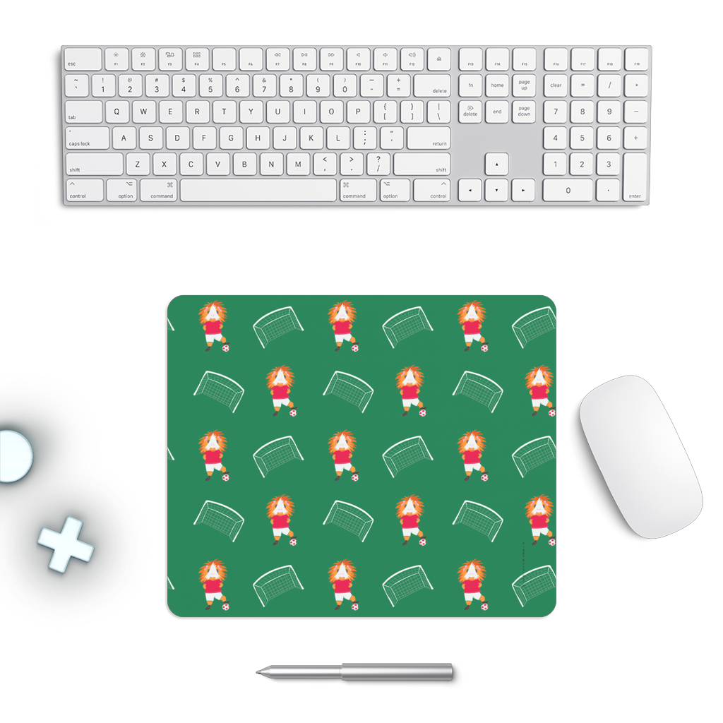Mouse Pad Guinea Pig - Flame the Footballer